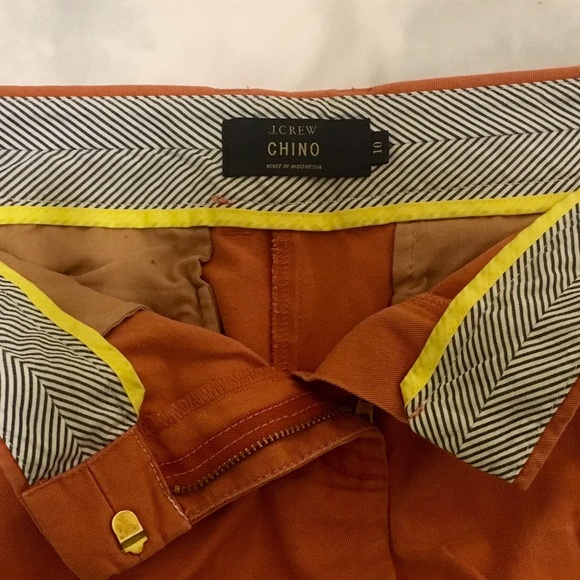 JCrew Orange/rust colored 4" Chino Shorts - Picture 4 of 4